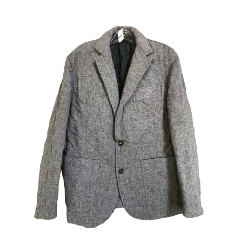 Mother Freedom Quilted Wool SZ 46 Smoke Tweed